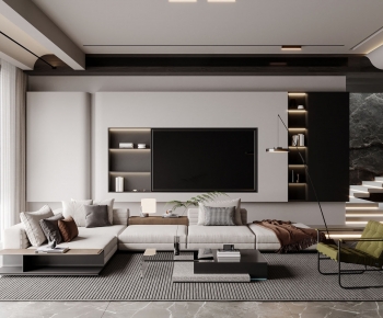 Modern A Living Room-ID:392047886