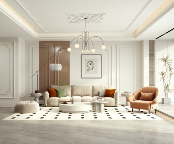 French Style A Living Room-ID:208543069