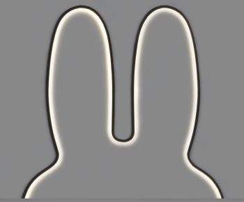 现代兔子耳朵装饰灯-ID:493558888