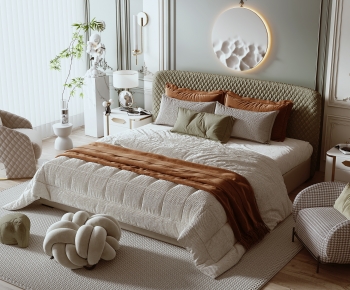 French Style Double Bed-ID:931758923