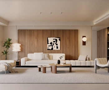 Modern Wabi-sabi Style A Living Room-ID:367309098