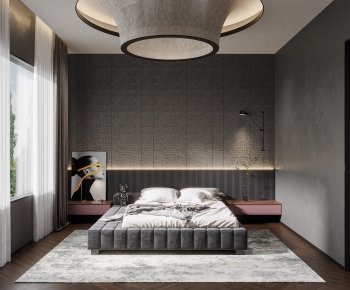 Modern Wabi-sabi Style Bedroom-ID:777441988