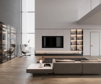 Modern A Living Room-ID:852768908