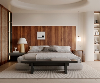 Wabi-sabi Style Bedroom-ID:270669943