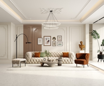 French Style A Living Room-ID:584510093