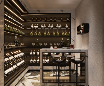 Modern Wine Cellar/Wine Tasting Room-ID:381575112