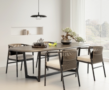 New Chinese Style Dining Table And Chairs-ID:386193044