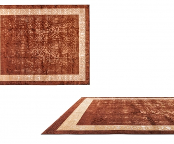新中式方形地毯-ID:619491106