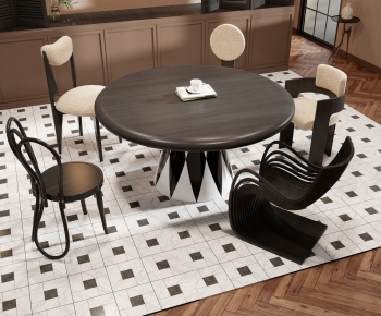 Modern Dining Table And Chairs-ID:852670911