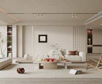 Wabi-sabi Style A Living Room-ID:412199027