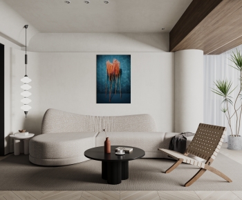 Wabi-sabi Style A Living Room-ID:705759056