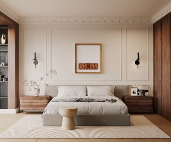 Wabi-sabi Style Bedroom-ID:500428921