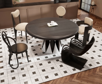 Modern Dining Table And Chairs-ID:923594005