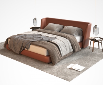 Modern Double Bed-ID:460628031