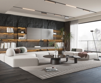 Modern A Living Room-ID:497068884