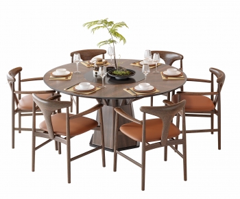 New Chinese Style Dining Table And Chairs-ID:102668059