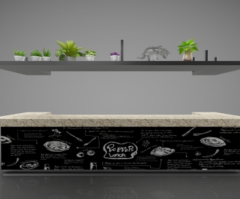 Industrial Style Counter Bar-ID:357656005
