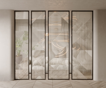 Modern Glass Screen Partition-ID:956593998