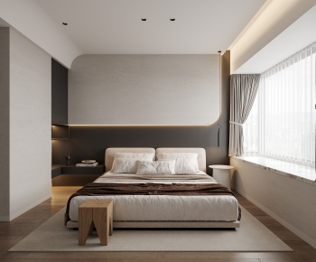 Modern Wabi-sabi Style Bedroom-ID:174007899
