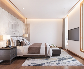 New Chinese Style Bedroom-ID:986767057