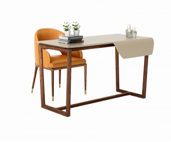 Modern Computer Desk And Chair-ID:153866052