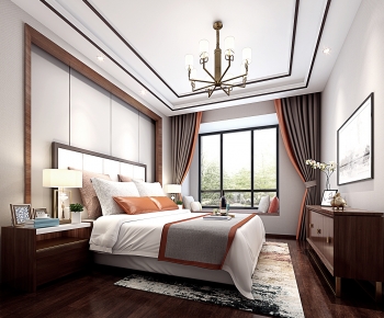 New Chinese Style Bedroom-ID:362047912