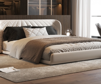 Modern Double Bed-ID:984554058
