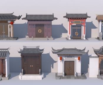 Chinese Style Facade Element-ID:443810944
