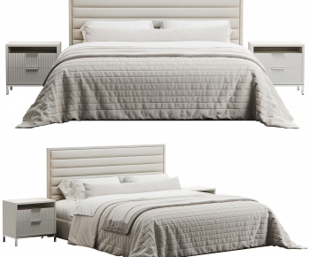 Modern Double Bed-ID:568713901
