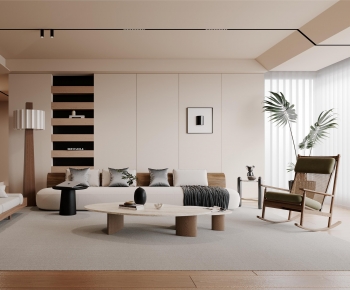 Wabi-sabi Style A Living Room-ID:621011978