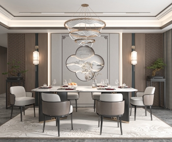 New Chinese Style Dining Room-ID:451219084