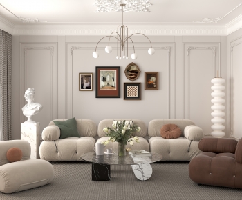 French Style A Living Room-ID:723253972