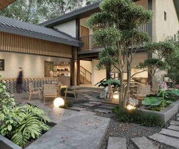 New Chinese Style Courtyard/landscape-ID:257643945