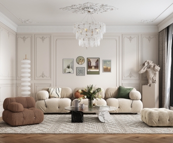 French Style A Living Room-ID:417642124