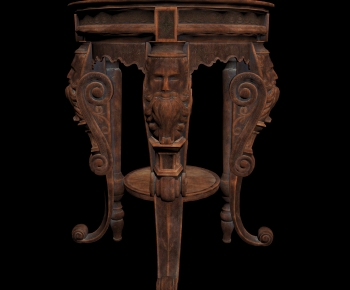 新中式木雕凳子-ID:146214962