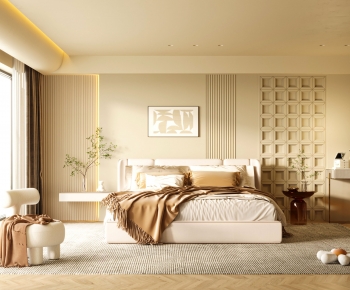 Modern French Style Bedroom-ID:828902966