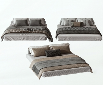 Modern Double Bed-ID:412395008