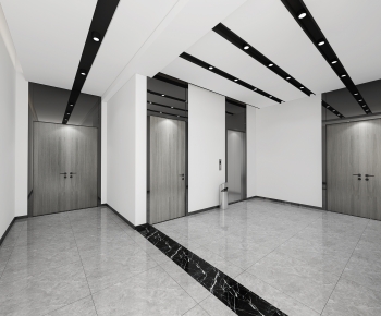 Modern Office Elevator Hall-ID:241559988