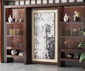 New Chinese Style Decorative Cabinet-ID:352601051