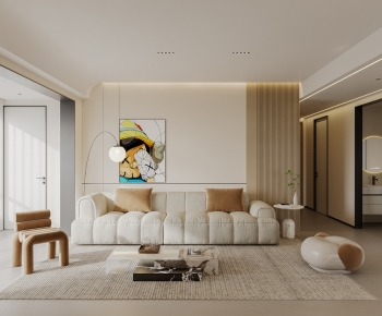 Wabi-sabi Style A Living Room-ID:110285046