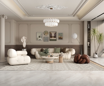 French Style A Living Room-ID:961730962