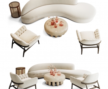 Modern Wabi-sabi Style Sofa Combination-ID:419452913