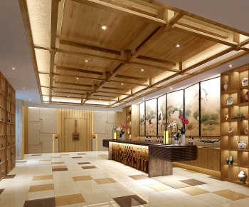 New Chinese Style Lobby Hall-ID:977078916