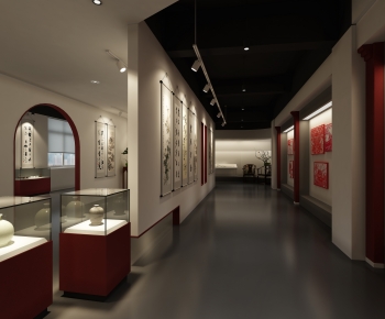 New Chinese Style Exhibition Hall-ID:869986067