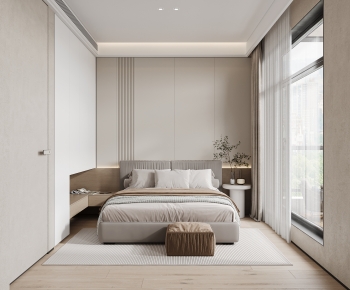 Modern Wabi-sabi Style Bedroom-ID:818130977