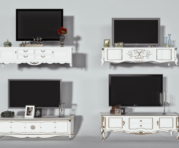 Simple European Style TV Cabinet-ID:907952075