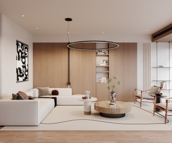 Modern Wabi-sabi Style A Living Room-ID:535003909