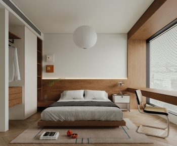 Wabi-sabi Style Bedroom-ID:207899099