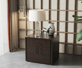 New Chinese Style Bedside Cupboard-ID:146713971