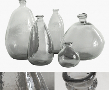 现代玻璃花瓶-ID:442006112